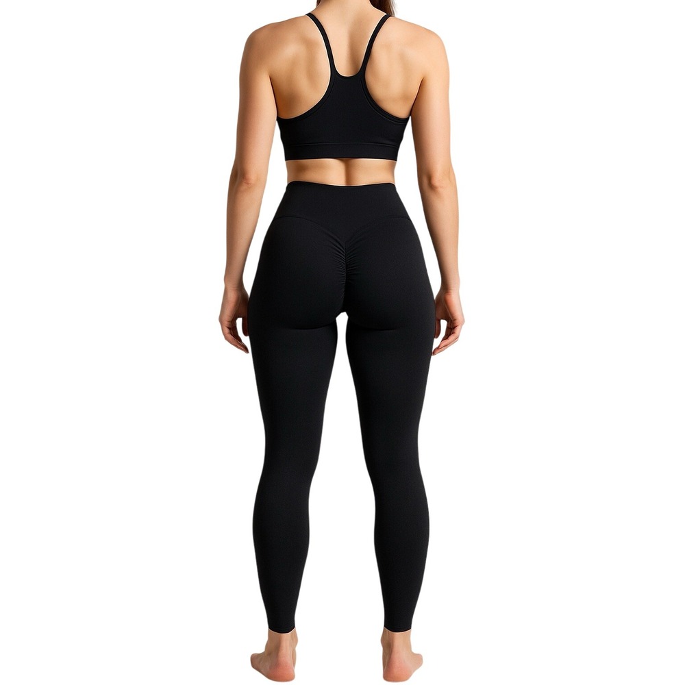 Gymshark Womens Scrunch Leggings Small Black High Waist Seamless NWOT - Picture 7 of 11